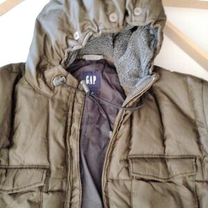 GAP Men's Olive Hooded Jacket